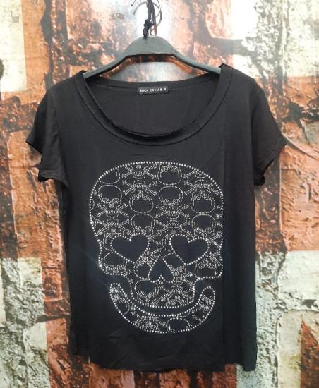 T-shirt P Skull heart